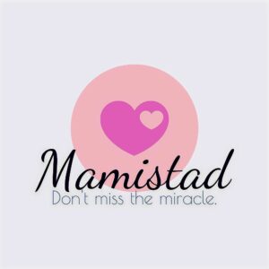 The Mamistad logo with a pink heart in a light pink circle.